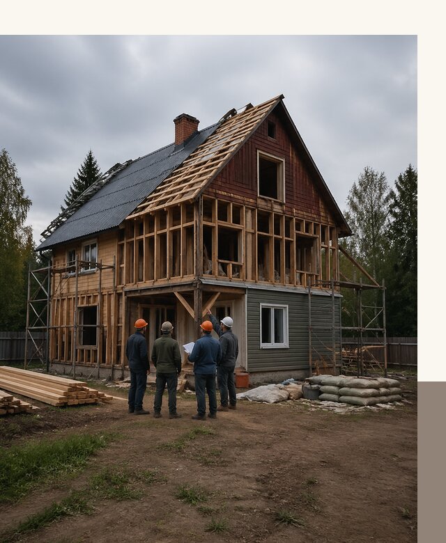 Реконструкция дачного дома в Рузаевке под ключ с проектом